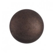 Les perles par Puca® Cabochon 18mm - Dark bronze mat 23980/84415